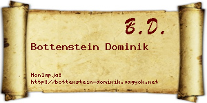 Bottenstein Dominik névjegykártya
