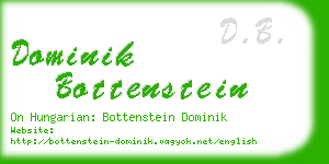dominik bottenstein business card